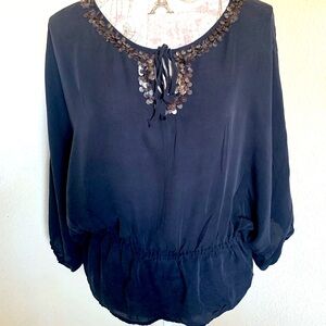NWOT Madison Marcus Silk Top Blouse